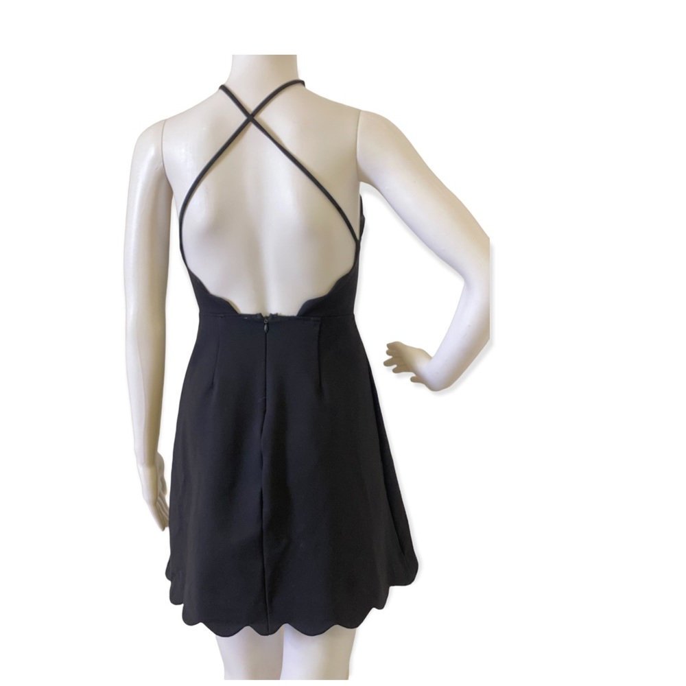 Lush Black Cocktail Dress - Picture 4 of 4